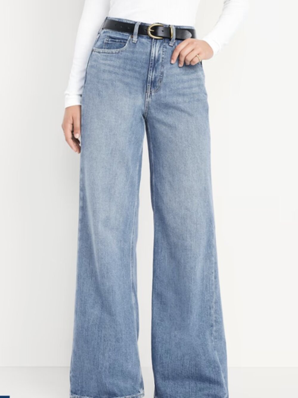 Old Navy Extra High-Rise Sky-Hi Wide Leg jeans size 14